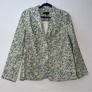 Talbots Women's Multicolored Floral Blazer Jacket Coastal NWOT
